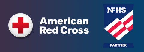American Red Cross logo and NFHS Partner logo