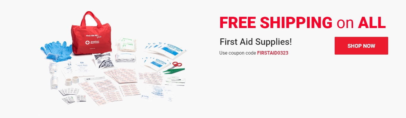 FREE SHIPPING on ALL First Aid Supplies!