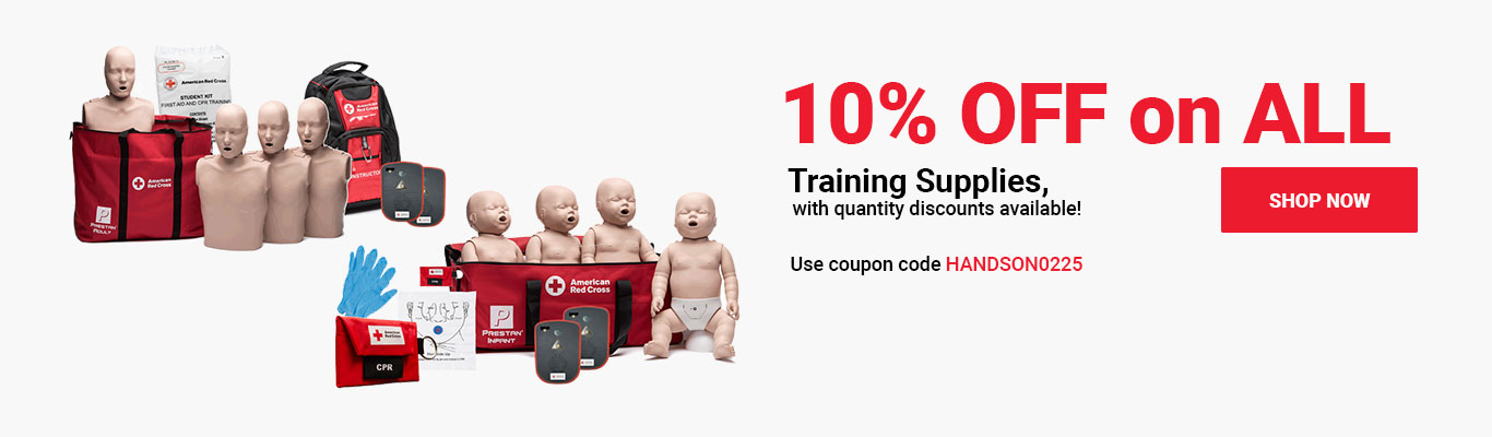 10% OFF on ALL Training Supplies, with quantity discounts available! Use coupon code HANDSON0225 at checkout! Shop Now >