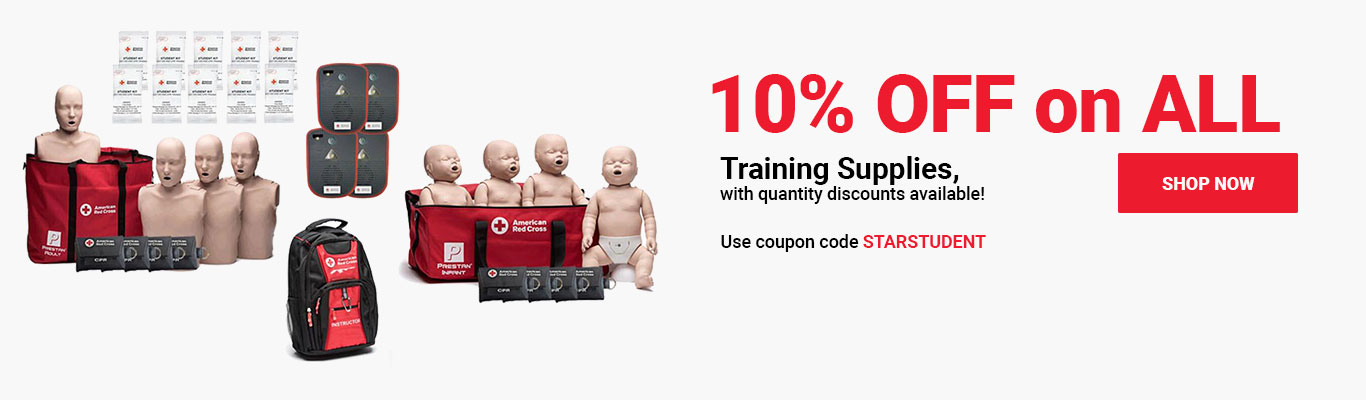 10% OFF on ALL Training Supplies, with quantity discounts available! Use coupon code STARSTUDENT at checkout! Shop Now >