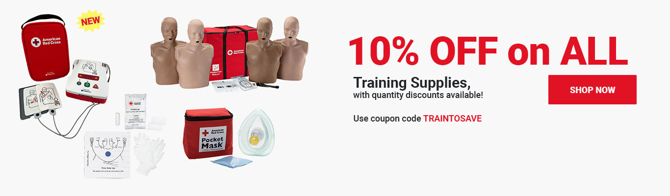 10% OFF on ALL Training Supplies, with quantity discounts available! Use coupon code TRAINTOSAVE at checkout! Shop Now >