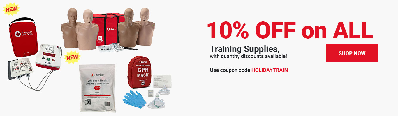 10% OFF on ALL Training Supplies, with quantity discounts available! Use coupon code HOLIDAYTRAIN at checkout! Shop Now >