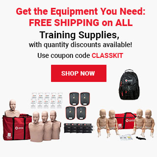 Get the Equipment You Need — FREE SHIPPING on ALL Training Supplies! Use coupon code CLASSKIT at checkout! Shop Now >