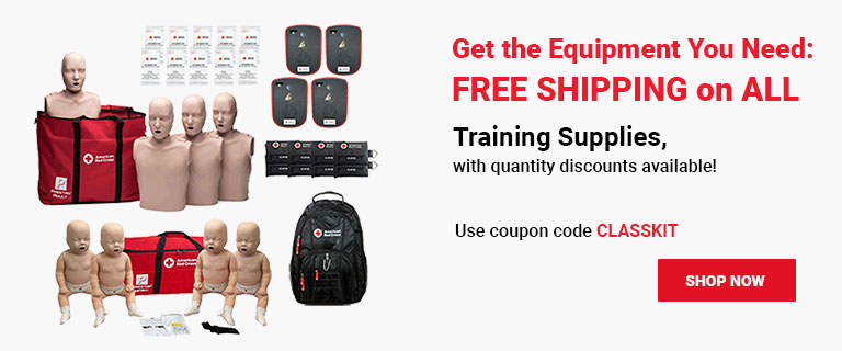 Get the Equipment You Need — FREE SHIPPING on ALL Training Supplies! Use coupon code CLASSKIT at checkout! Shop Now >