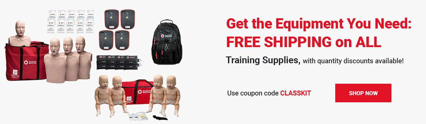 Get the Equipment You Need — FREE SHIPPING on ALL Training Supplies! Use coupon code CLASSKIT at checkout! Shop Now >