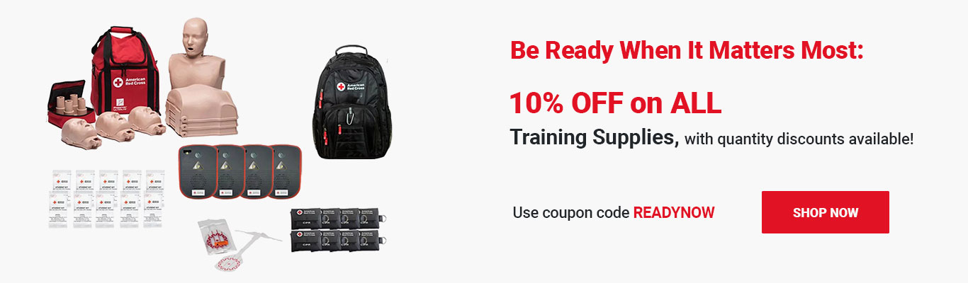 Be Ready When It Matters Most — 10% OFF on ALL on ALL Training Supplies! Use coupon code READYNOW at checkout! Shop Now >