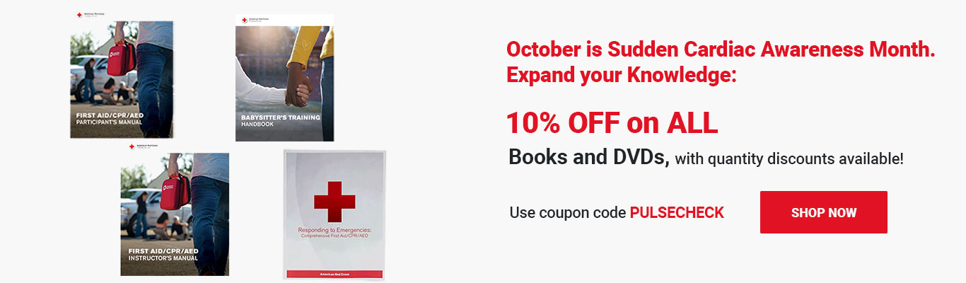 October is Sudden Cardiac Awareness Month. Expand Your Knowledge — 10% OFF on ALL Books & DVDs! Use coupon code PULSECHECK at checkout! Shop Now >