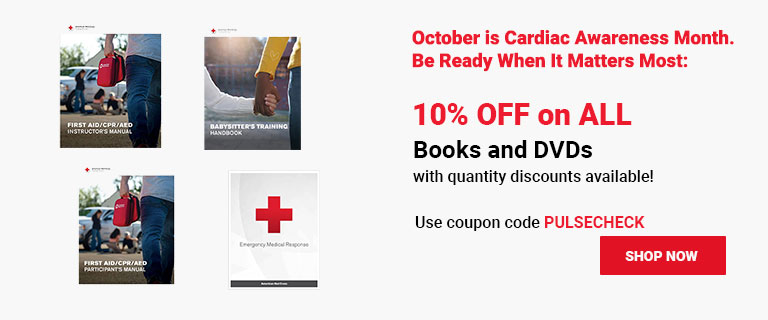 October is Sudden Cardiac Awareness Month. Be Ready When It Matters Most — 10% OFF on ALL on ALL Books & DVDs! Use coupon code PULSECHECK at checkout! Shop Now >