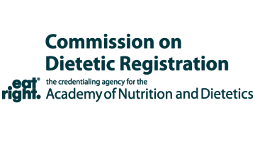 Commission on Dietetic Registration - The credientialing agency for the Academy of Nutrition and Dietetics - Eat Right - logo
