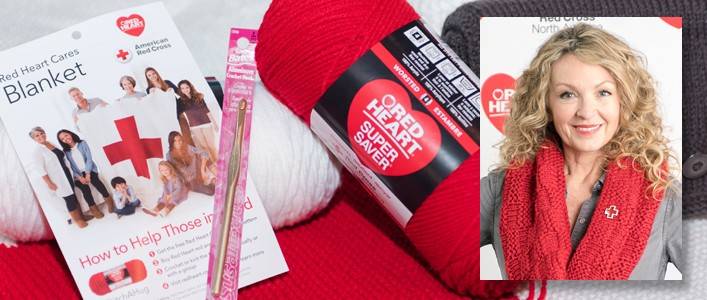 Red Heart #StitchAHug Campaign Supports Red Cross Disaster Relief