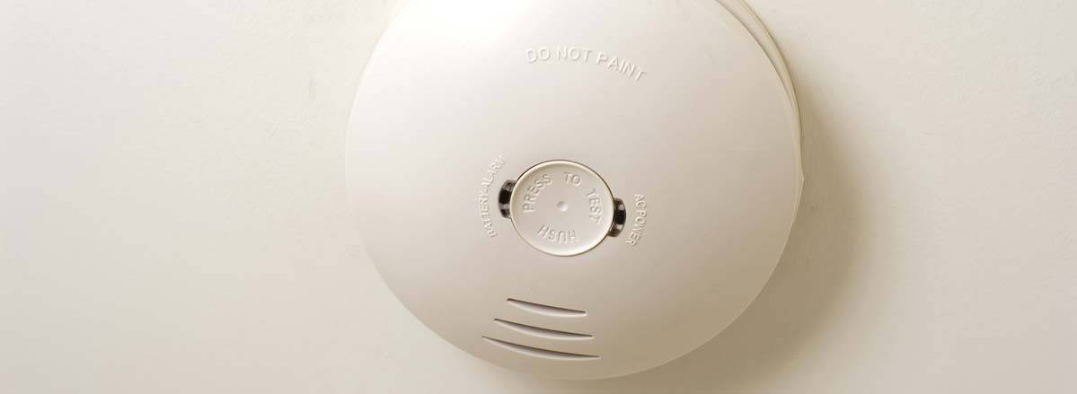 Home fire safety smoke alarm