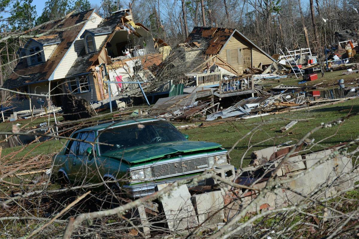 Southern Tornadoes 2017 damage