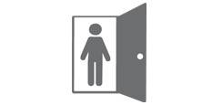 person walking through door icon