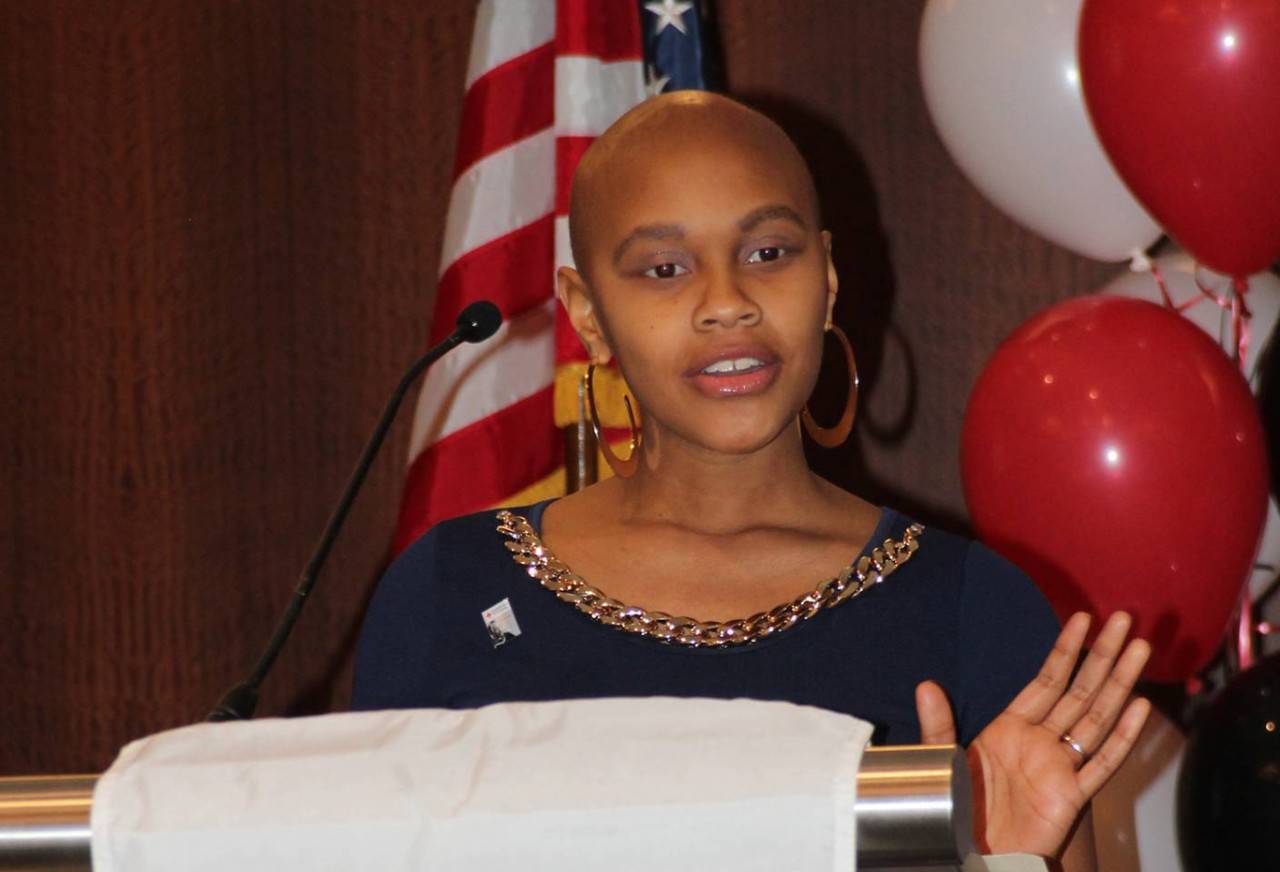 Johnetta Goolsby spoke at the Annual Minority Recruitment Luncheon hosted by the Red Cross Southern Region in Atlanta on March 3  Photo Credit: Samuel Johnson/ American Red Cross.