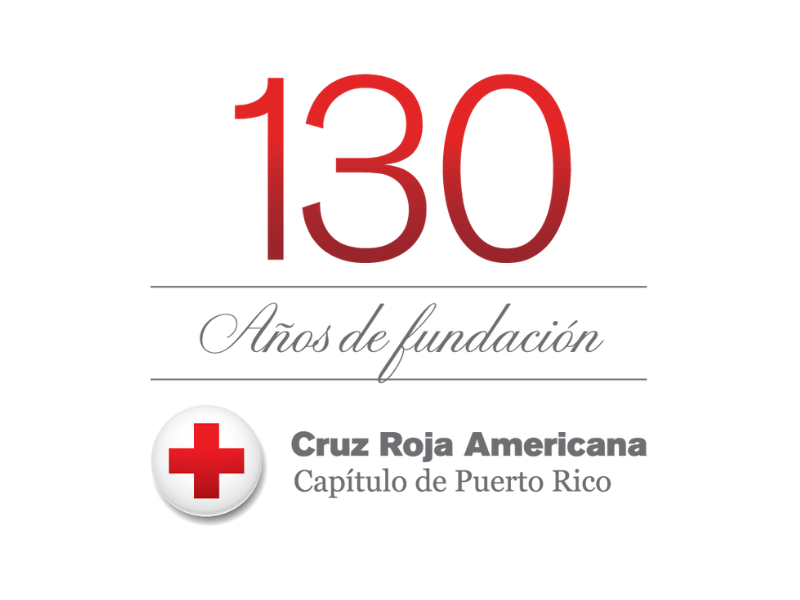 Imagen conmemorando 130 años de la fundación de la Cruz Roja Puerto Rico.