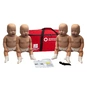 Prestan Infant CPR Manikin with CPR Monitors - (4 Pack), Brown Skin.