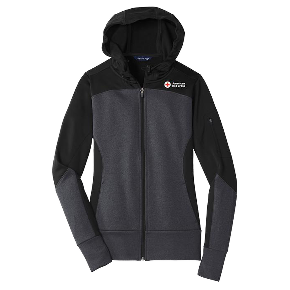 Women's Colorblock FullZip Hooded Jacket Red Cross Store