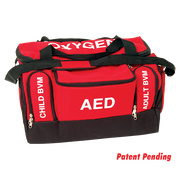 Red Cross First Responder/Lifeguard Bag with Labeled Pockets