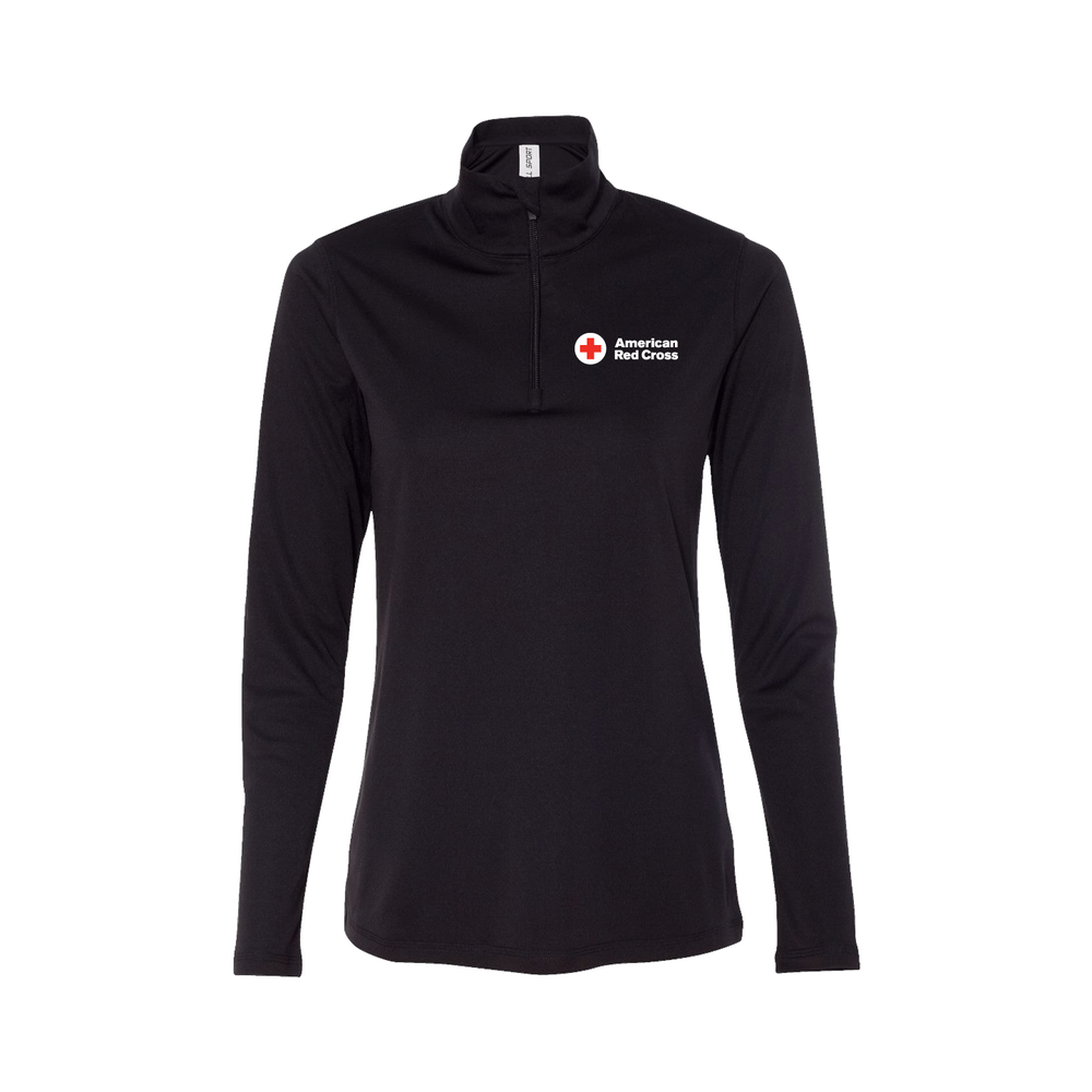 Womens QuarterZip Lightweight Pullover Red Cross Store