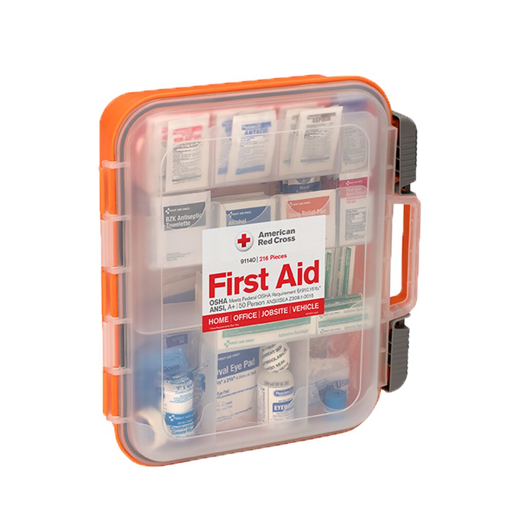 First Aid Only ANSI Class A Bulk First Aid Kit 210 Pieces Plastic Case