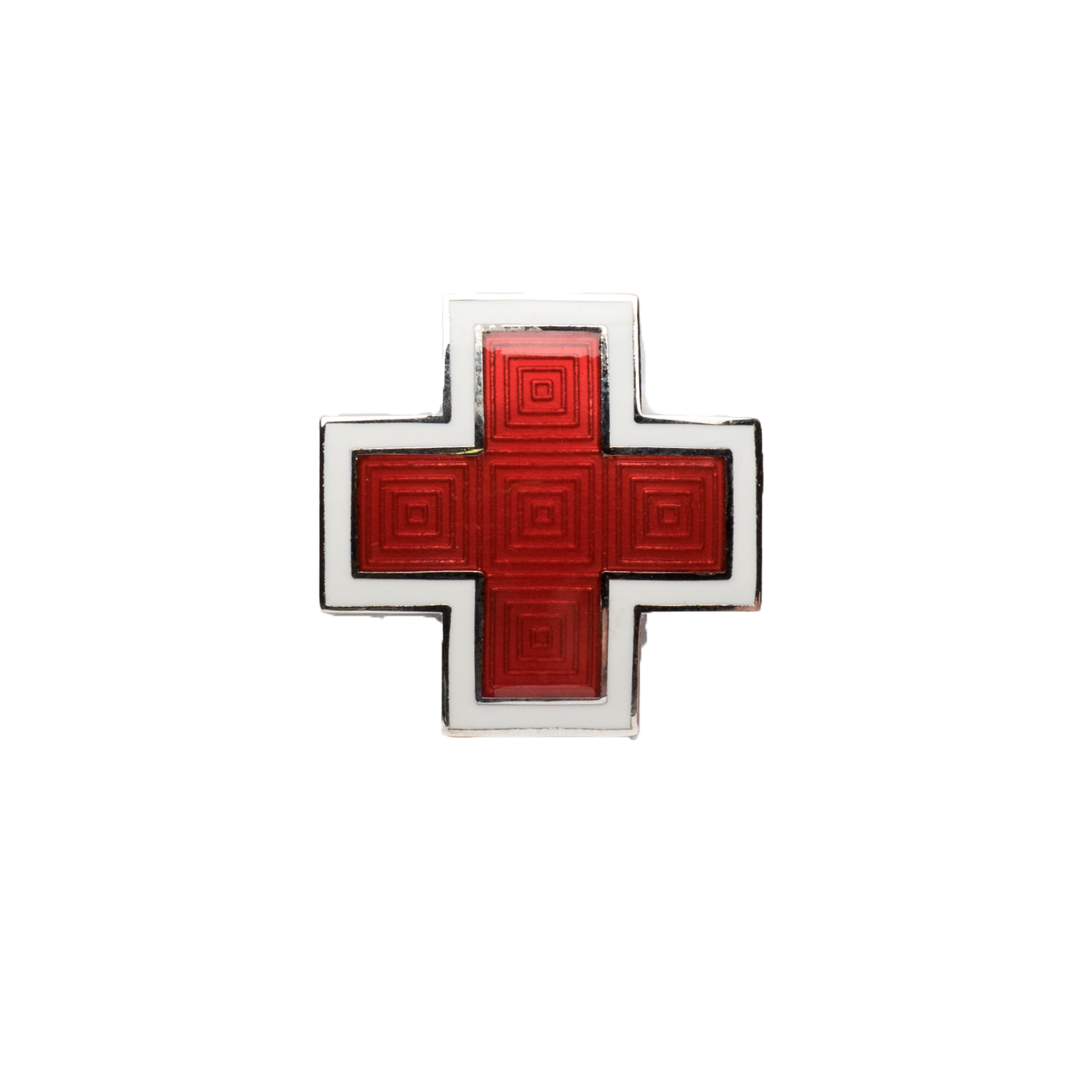 RED CROSS VINTAGE 10 YEAR SERVICE PIN New w/ old style screw on back 
