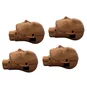 Four Brown Prestan PRO+ Adult Manikin Heads.