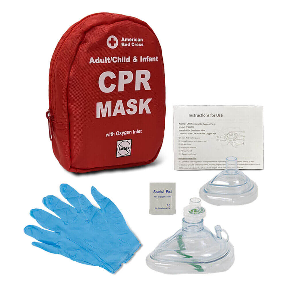 Adult/Child CPR Mask with O2 Inlet & Infant CPR Mask | Red Cross Store