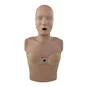 Prestan Female Manikin Accessory on a Prestan Adult CPR Manikin with Tan Skin.