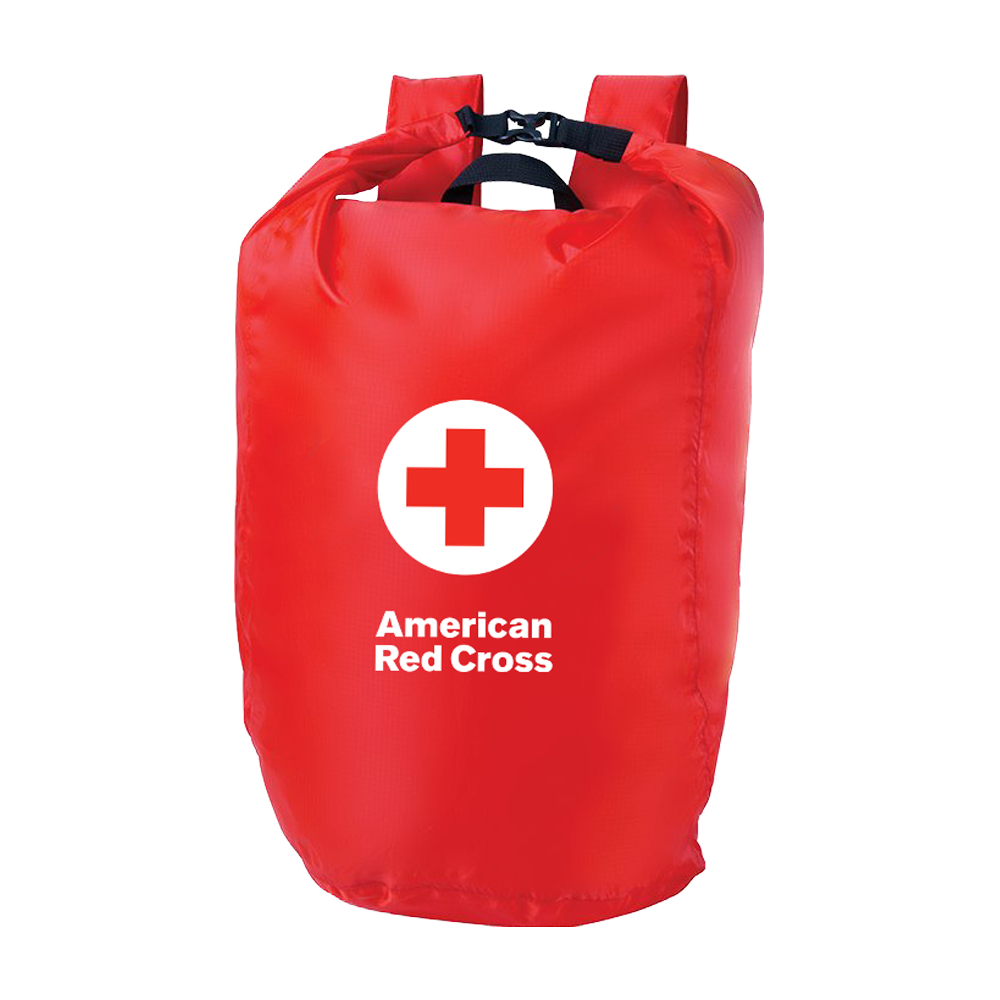 red waterproof bag