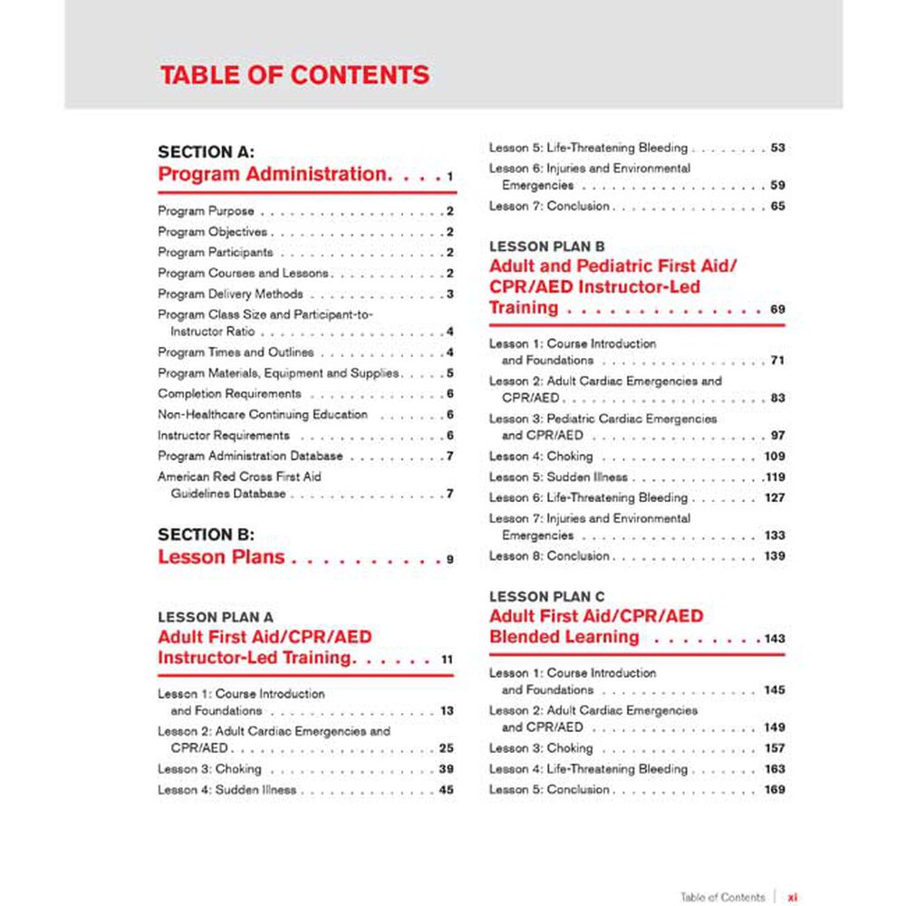 First Aid/CPR/AED Instructor's Manual r.25 | Red Cross Store