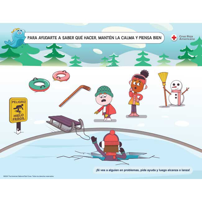 Stay Calm, Think It Through And You Can Know What To Do WHALE Tales Poster, in Spanish.