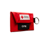 CPR Keychain, Face Shield with 1-Way Valve, 1 Pair Latex Free Nitrile Gloves