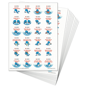 Longfellow's WHALE Tales Swimming Stickers