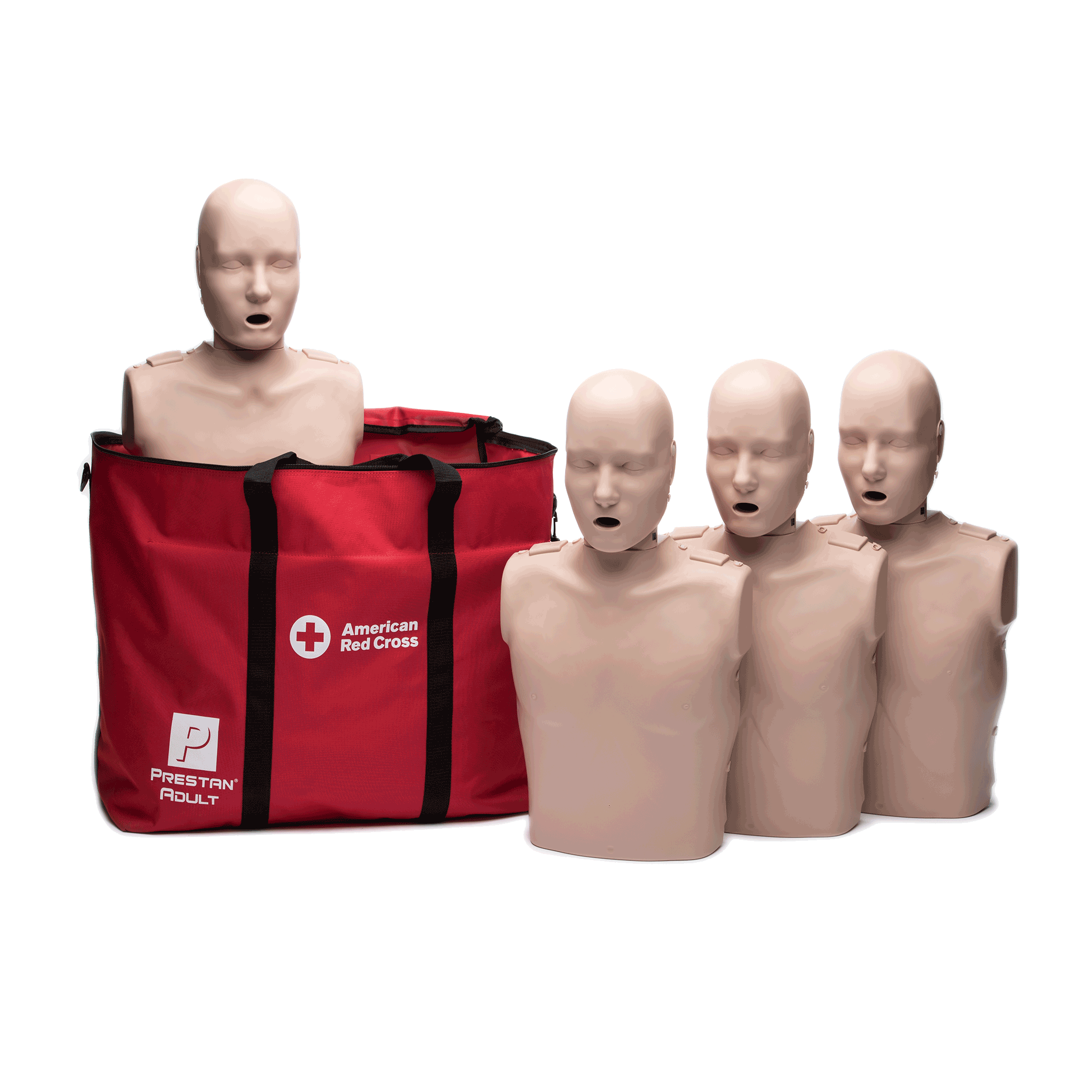 Prestan Adult CPR Manikins with Monitors 4 Pack Red Cross Store