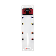 Red Cross Plastic Spinal Backboard with Head Immobilizer & Flotation Rods