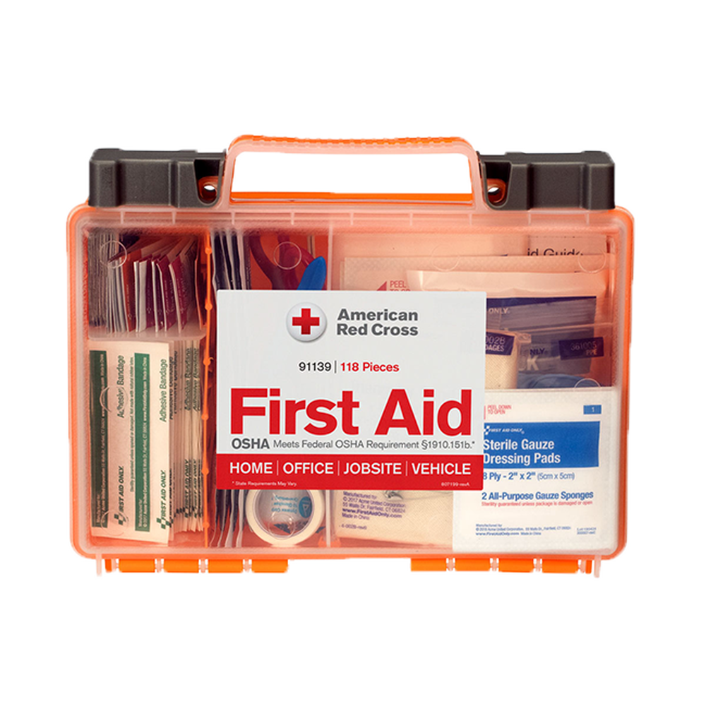 Red Rugged Class A First Aid Kit Medium • First Aid Supplies Online