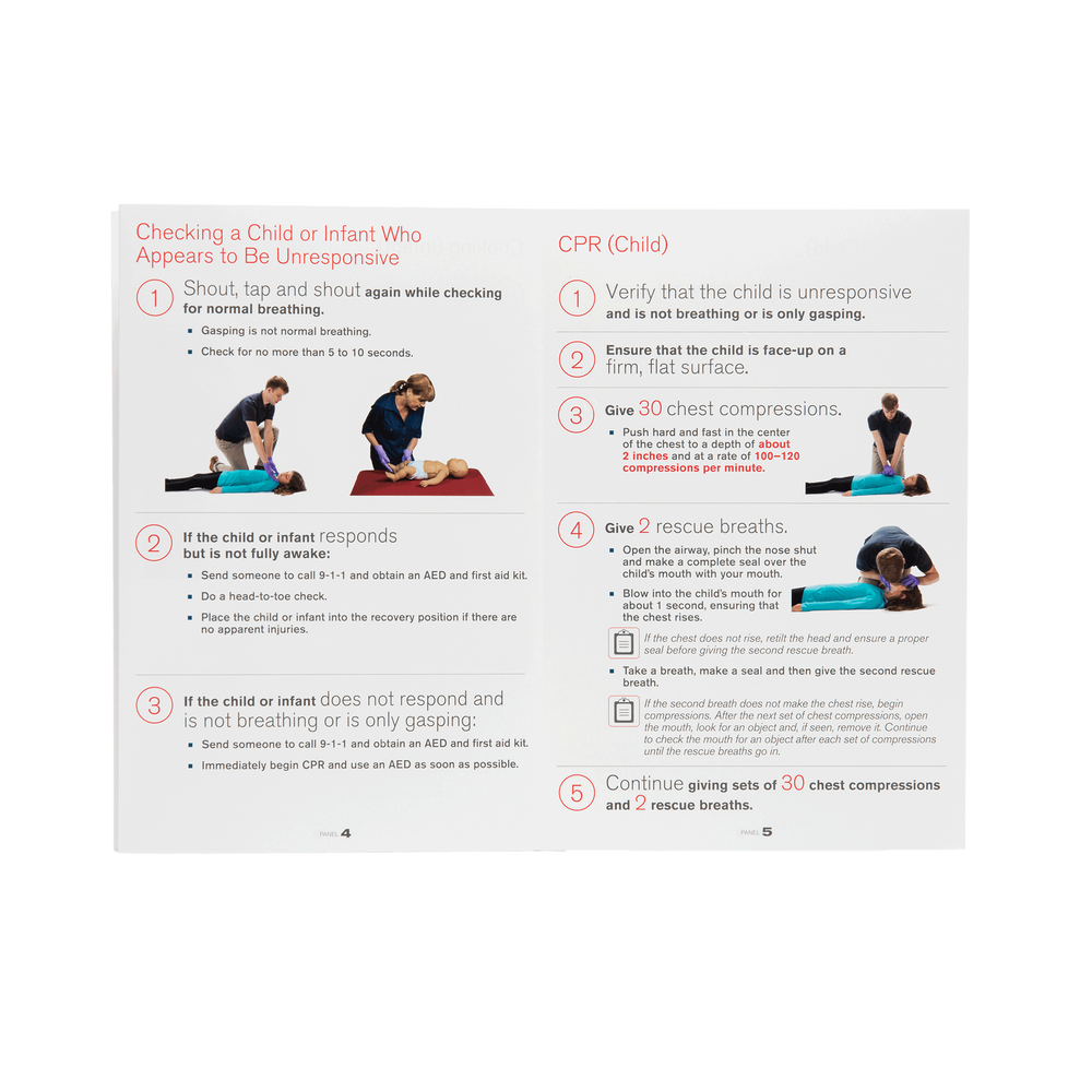 Pediatric First Aid/CPR/AED Ready Reference Red Cross Store