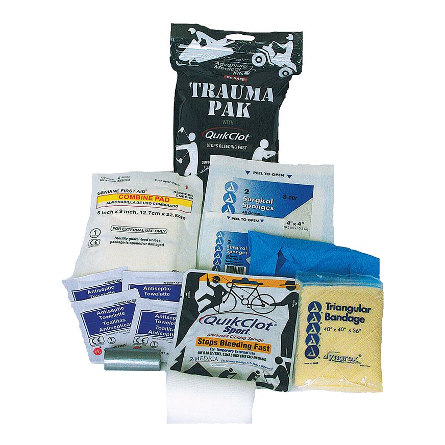 Tactical Medical First Aid Kit with QuikClot for Traumatic Bleeding