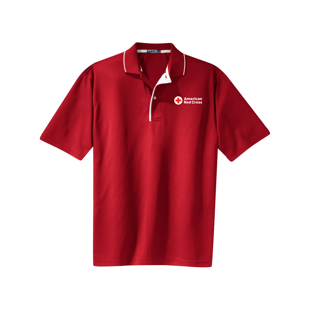 Men's Fashion Silk Touch Polo Shirt Red Cross Store