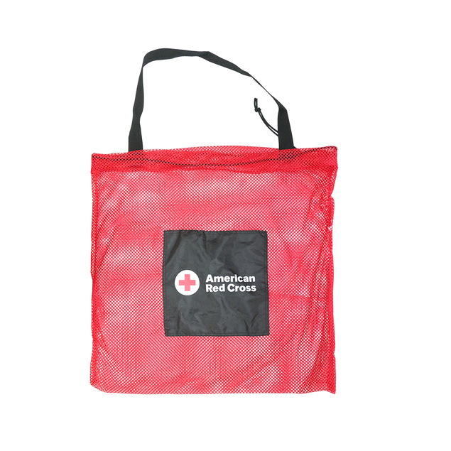 Large Mesh Drawstring Bag for Lifeguard Equipment Red Cross Store