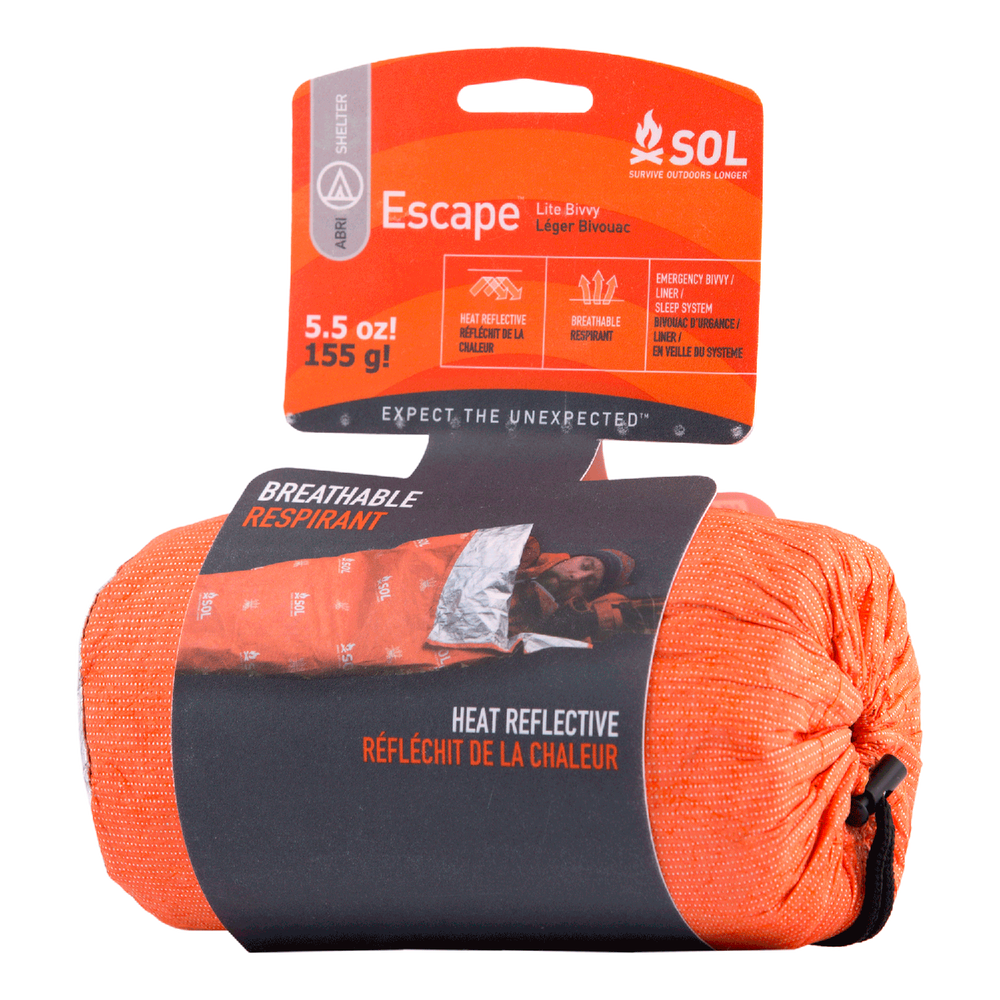 Survive Outdoors Longer (SOL) Escape Lite Breathable Bivvy Red Cross