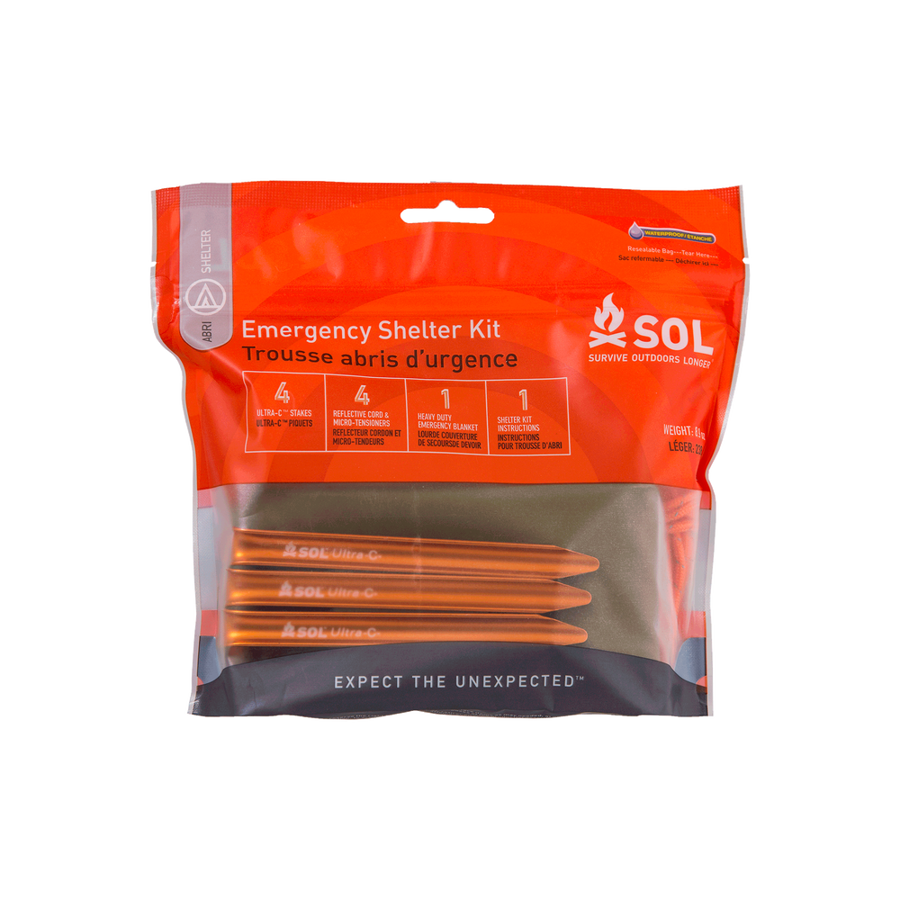 Survive Outdoors Longer (SOL) Emergency Shelter Kit Red Cross Store