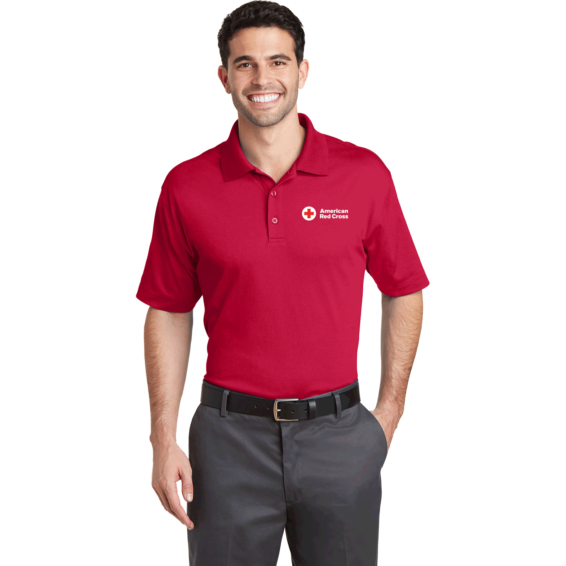 red polo uniform