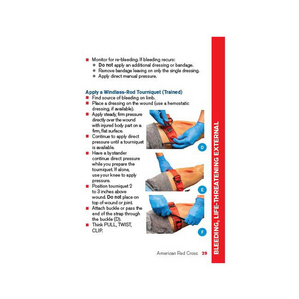 Emergency First Aid Reference Guide | Red Cross Store