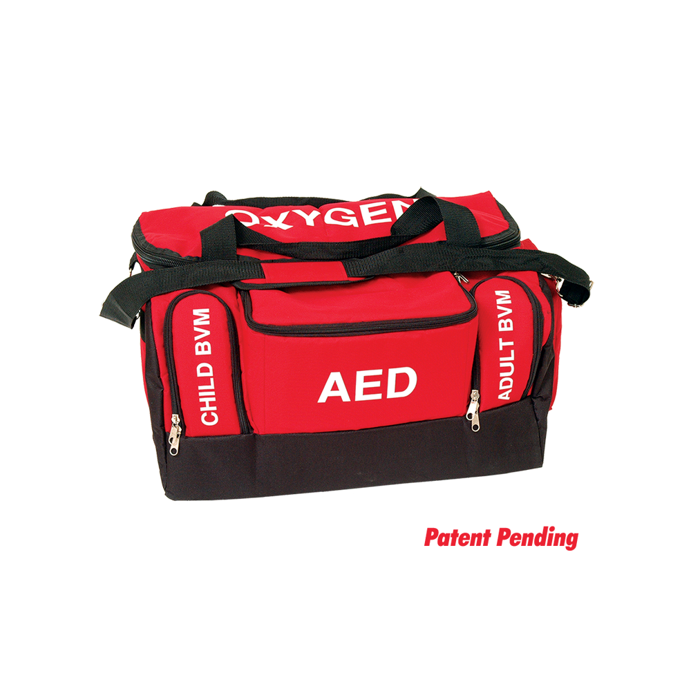 First Responder Bag with Labeled Pockets Red Cross Store