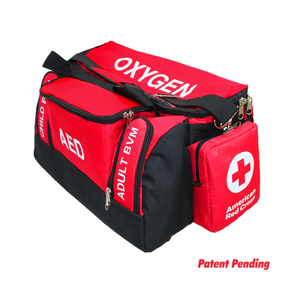First Responder/Lifeguard Bag with Labeled Pockets Red Cross Store