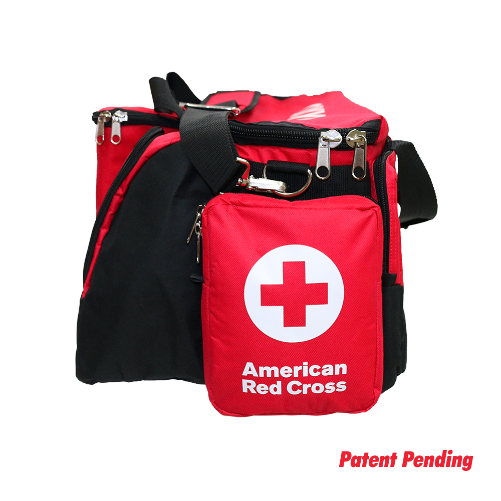 First Responder/Lifeguard Bag with Labeled Pockets Red Cross Store