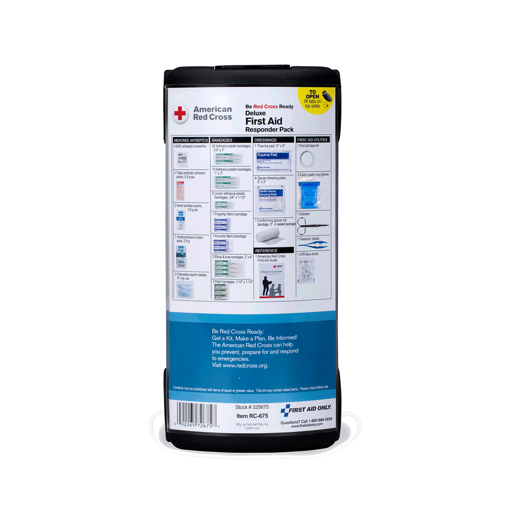 Deluxe First Aid Responder Pack Red Cross Store