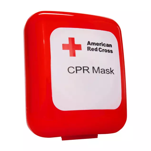 Primacare RS-6845 CPR Mask In Red Hard Plastic Carrying Case