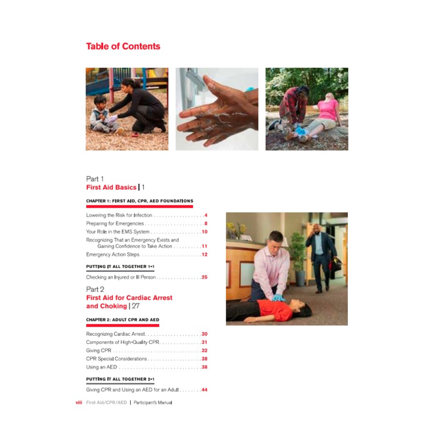 First Aid, CPR & AED Participant's Manual Red Cross Store